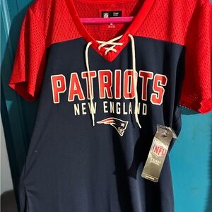 NWT. NFL New England Patriots Jersey - Red and Navy Blue